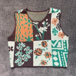 Cropped Autumn Sweater Vest